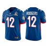 Men's Green Bay Packers #12 Aaron Rodgers 2022 Royal Pro Bowl Stitched Jersey - Custom Name