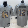 Men's Green Bay Packers #12 Aaron Rodgers Gray Atmosphere Fashion Stitched Jersey - Custom Name
