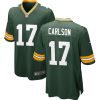 Men's Green Bay Packers #17 Anders Carlson Green Stitched Game Jersey - Custom Name