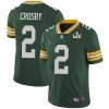 Men's Green Bay Packers #2 Mason Crosby Green NFL 2021 Super Bowl LV Stitched Jersey - Custom Name