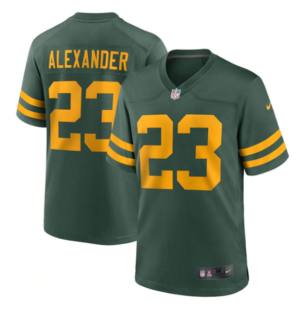 Men's Green Bay Packers #23 Jaire Alexander 2021 Green Legend Stitched Football Jersey - Custom Name