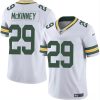 Men's Green Bay Packers #29 Xavier McKinney White Vapor Limited Stitched Football Jersey - Custom Name