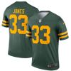 Men's Green Bay Packers #33 Aaron Jones 2021 Green Legend Stitched Football Jersey - Custom Name
