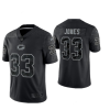 Men's Green Bay Packers #33 Aaron Jones Black Reflective Limited Stitched Football Jersey - Custom Name