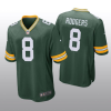Men's Green Bay Packers #8 Amari Rodgers Green Stitched Game Jersey - Custom Name