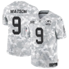 Men's Green Bay Packers #9 Christian Watson 2024 F.U.S.E Arctic Camo Salute to Service Limited Stitched Football Jersey - Custom Name