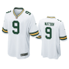 Men's Green Bay Packers #9 Christian Watson White Stitched Football Jersey - Custom Name