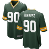 Men's Green Bay Packers #90 Lukas Van Ness Green Stitched Game Jersey - Custom Name