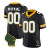 Men's Green Bay Packers Customized Black 2023 F.U.S.E. Home Patch Vapor Untouchable Limited Stitched Jersey - Custom Name