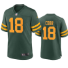 Men's Green Bay Packers V18 Randall Cobb 2021 Green Stitched Football Jersey - Custom Name