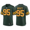 Men's Green Bay Packers v95 Devonte Wyatt Green Stitched Football Jersey - Custom Name