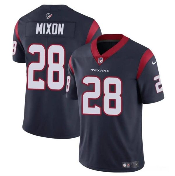 Men's Houston Texans #28 Joe Mixon Navy Vapor Untouchable Stitched Football Jersey  - Custom Name