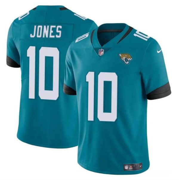 Men's Jacksonville Jaguars #10 Mac Jones Teal Vapor Untouchable Limited Stitched Jersey - Custom Name