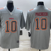 Men's Kansas City Chiefs #10 Isiah Pacheco Gray Atmosphere Fashion Stitched Jersey - Custom Name