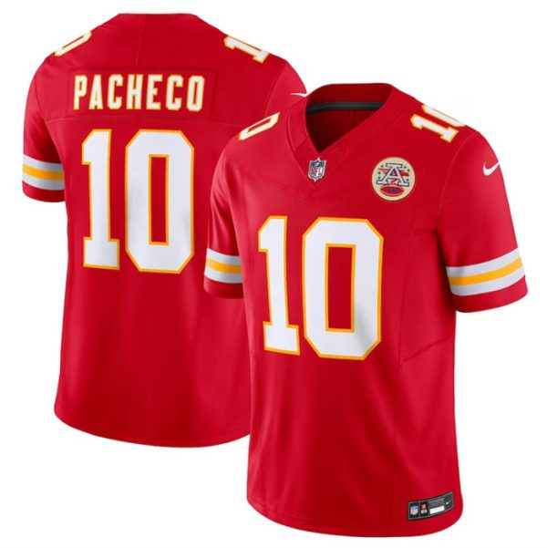 Men’s Kansas City Chiefs #10 Isiah Pacheco Red 2023 F.U.S.E. Vapor Untouchable Limited Stitched Jersey  - Custom Name