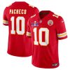 Men's Kansas City Chiefs #10 Isiah Pacheco Red F.U.S.E. Super Bowl LVIII Patch Vapor Untouchable Limited Stitched Football Jersey - Custom Name