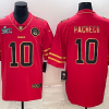 Men’s Kansas City Chiefs #10 Isiah Pacheco Red Gold Super Bowl LVII Patch Vapor Untouchable Limited Stitched Jersey  - Custom Name