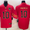 Men’s Kansas City Chiefs #10 Isiah Pacheco Red Gold Vapor Untouchable Limited Stitched Jersey - Custom Name