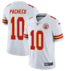 Men's Kansas City Chiefs #10 Isiah Pacheco White Vapor Untouchable Limited Stitched Football Jersey - Custom Name