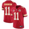 Men's Kansas City Chiefs #11 Demarcus Robinson Red NFL 2021 Super Bowl LV Stitched Jersey - Custom Name