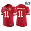 Men’s Kansas City Chiefs #11 Marquez Valdes-Scantling Red Super Bowl LVII Patch Vapor Untouchable Limited Stitched Jersey - Custom Name