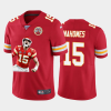 Men's Kansas City Chiefs #15 Patrick Mahomes Red 100th Season Portrait Edition Limited Jersey - Custom Name