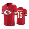 Men's Kansas City Chiefs #15 Patrick Mahomes Red 2020 Team Big Logo Limited Stitched Jersey  - Custom Name