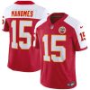 Men’s Kansas City Chiefs #15 Patrick Mahomes Red White 2023 F.U.S.E. Vapor Untouchable Limited Stitched Jersey  - Custom Name
