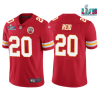 Men’s Kansas City Chiefs #20 Justin Reid Red Super Bowl LVII Patch Vapor Untouchable Limited Stitched Jersey  - Custom Name
