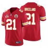 Men's Kansas City Chiefs #21 Bashaud Breeland Red NFL 2021 Super Bowl LV Stitched Jersey  - Custom Name