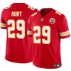 Men’s Kansas City Chiefs #29 Kareem Hunt Red 2024 F.U.S.E Vapor Untouchable Limited Stitched Football Jersey  - Custom Name