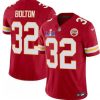 Men's Kansas City Chiefs #32 Nick Bolton Red F.U.S.E. Super Bowl LVIII Patch Vapor Untouchable Limited Stitched Football Jersey  - Custom Name