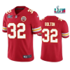 Men’s Kansas City Chiefs #32 Nick Bolton Red Super Bowl LVII Patch Vapor Untouchable Limited Stitched Jersey  - Custom Name