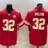 Men's Kansas City Chiefs #32 Nick Bolton Red Vapor Untouchable Limited Stitched Football Jersey - Custom Name