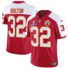 Men's Kansas City Chiefs #32 Nick Bolton Red White F.U.S.E. Super Bowl LVIII Patch Vapor Untouchable Limited Stitched Football Jersey - Custom Name