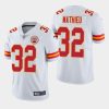 Men's Kansas City Chiefs #32 Tyrann Mathieu White Vapor Untouchable Limited Stitched NFL Jersey  - Custom Name