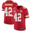 Men's Kansas City Chiefs #42 Anthony Sherman Red NFL 2021 Super Bowl LV Stitched Jersey  - Custom Name