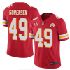 Men's Kansas City Chiefs #49 Daniel Sorensen Red NFL 2021 Super Bowl LV Stitched Jersey  - Custom Name
