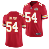 Men's Kansas City Chiefs #54 Nick Bolton Red NFL 2021 Draft Limited Stitched Jersey  - Custom Name