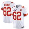 Men's Kansas City Chiefs #62 Joe Thuney White F.U.S.E. Super Bowl LVIII Patch Vapor Untouchable Limited Stitched Football Jersey  - Custom Name