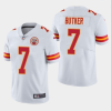 Men’s Kansas City Chiefs #7 Harrison Butker White Vapor Untouchable Limited Stitched Jersey - Custom Name
