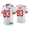 Men's Kansas City Chiefs #83 Noah Gray White Limited Stitched NFL Jersey  - Custom Name
