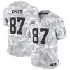 Men's Kansas City Chiefs #87 Travis Kelce 2024 F.U.S.E Arctic Camo Salute to Service Limited Stitched Football Jersey  - Custom Name
