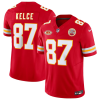 Men’s Kansas City Chiefs #87 Travis Kelce Red 2023 F.U.S.E. With Patch Vapor Untouchable Limited Stitched Jersey  - Custom Name