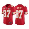 Men's Kansas City Chiefs #87 Travis Kelce Red NFL 2021 Super Bowl LV Stitched Jersey  - Custom Name