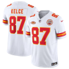 Men’s Kansas City Chiefs #87 Travis Kelce White 2023 F.U.S.E. With Patch Vapor Untouchable Limited Stitched Jersey  - Custom Name