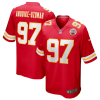 Men’s Kansas City Chiefs #97 Felix Anudike-Uzomah Red Limited Stitched Football Game Jersey  - Custom Name