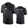 Men's Kansas City Chiefs Active Player Custom Black Reflective Limited Stitched Football Jersey - Custom Name