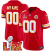 Men's Kansas City Chiefs Active Player Custom Red F.U.S.E. 24 25 Super Bowl LIX Vapor Untouchable Limited Stitched Football Jersey - Custom Name