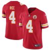Men’s Kansas City Chiefs V4 Rashee Rice Red Vapor Untouchable Limited Stitched Football Jersey - Custom Name